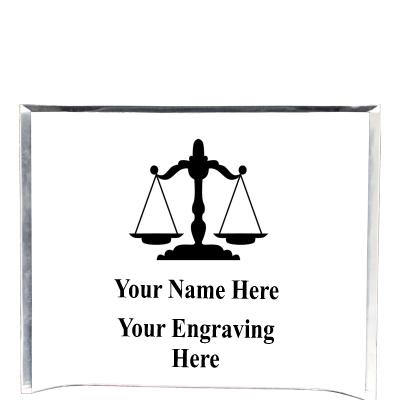 7"X5" YOUR LOGO CURVA ACRYLIC