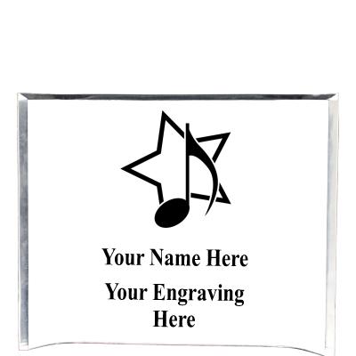 7"X5" YOUR LOGO CURVA ACRYLIC