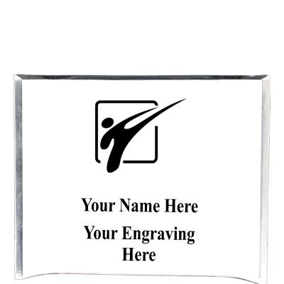 7"X5" YOUR LOGO CURVA ACRYLIC