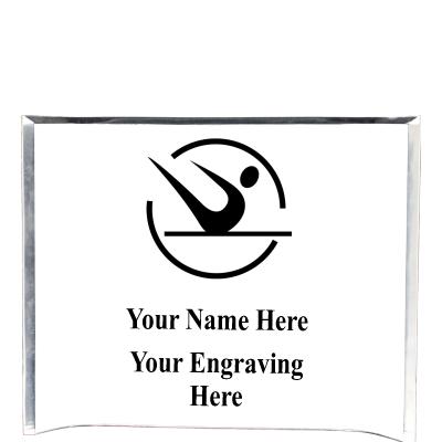 7"X5" YOUR LOGO CURVA ACRYLIC