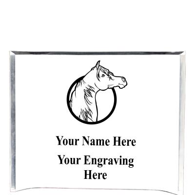 7"X5" YOUR LOGO CURVA ACRYLIC