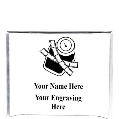 7"X5" YOUR LOGO CURVA ACRYLIC