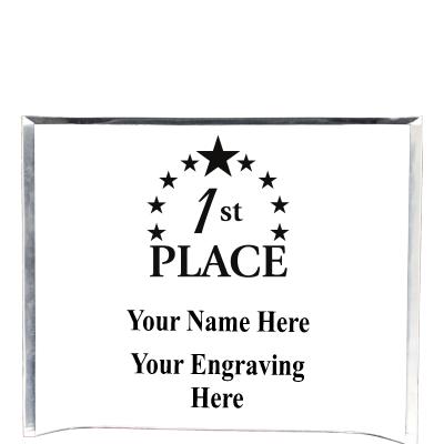 7"X5" YOUR LOGO CURVA ACRYLIC