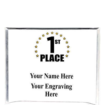 7"X5" YOUR LOGO CURVA ACRYLIC