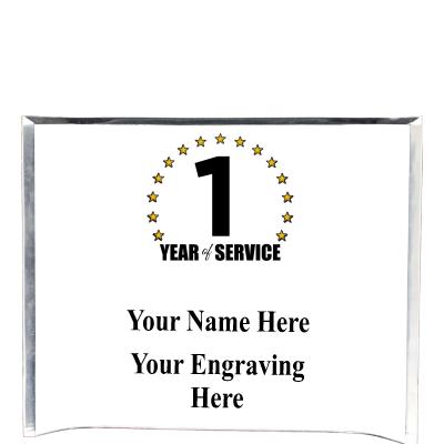 7"X5" YOUR LOGO CURVA ACRYLIC