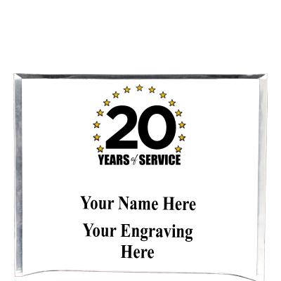 7"X5" YOUR LOGO CURVA ACRYLIC