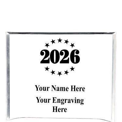 7"X5" YOUR LOGO CURVA ACRYLIC