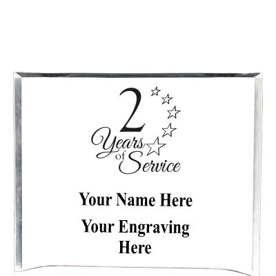7"X5" YOUR LOGO CURVA ACRYLIC