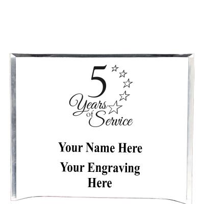 7"X5" YOUR LOGO CURVA ACRYLIC