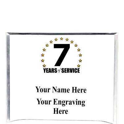 7"X5" YOUR LOGO CURVA ACRYLIC
