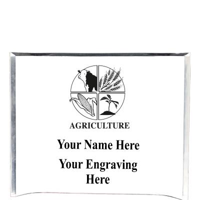 7"X5" YOUR LOGO CURVA ACRYLIC