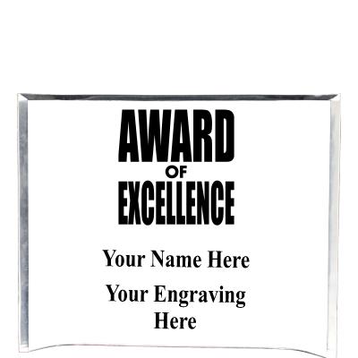 7"X5" YOUR LOGO CURVA ACRYLIC