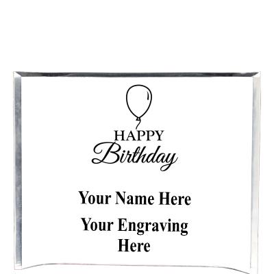 7"X5" YOUR LOGO CURVA ACRYLIC