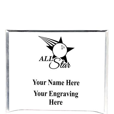 7"X5" YOUR LOGO CURVA ACRYLIC