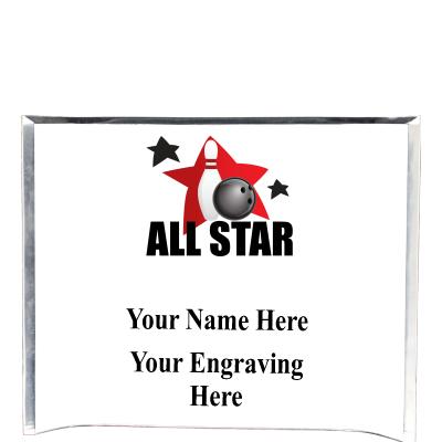 7"X5" YOUR LOGO CURVA ACRYLIC