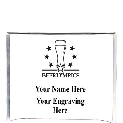 7"X5" YOUR LOGO CURVA ACRYLIC