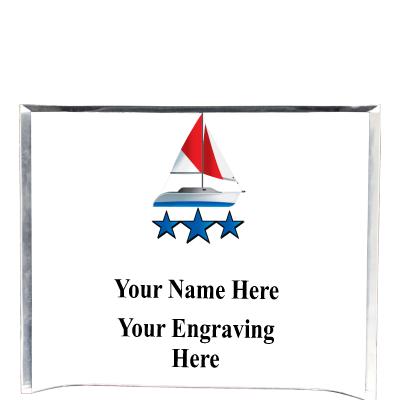 7"X5" YOUR LOGO CURVA ACRYLIC