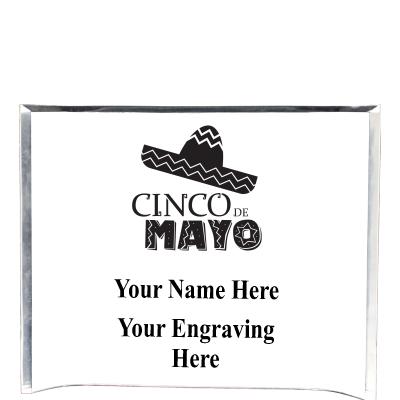 7"X5" YOUR LOGO CURVA ACRYLIC