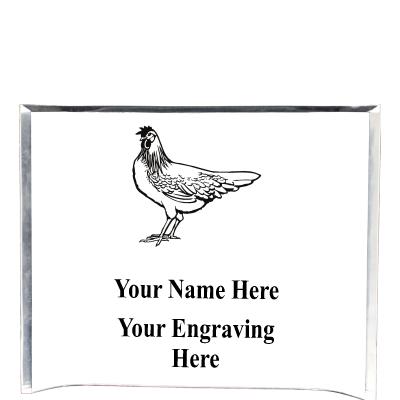 7"X5" YOUR LOGO CURVA ACRYLIC