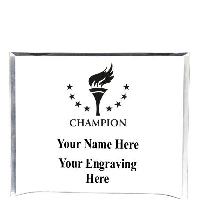 7"X5" YOUR LOGO CURVA ACRYLIC