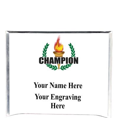 7"X5" YOUR LOGO CURVA ACRYLIC