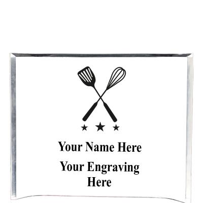 7"X5" YOUR LOGO CURVA ACRYLIC