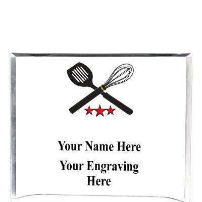 7"X5" YOUR LOGO CURVA ACRYLIC