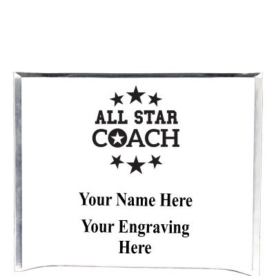 7"X5" YOUR LOGO CURVA ACRYLIC