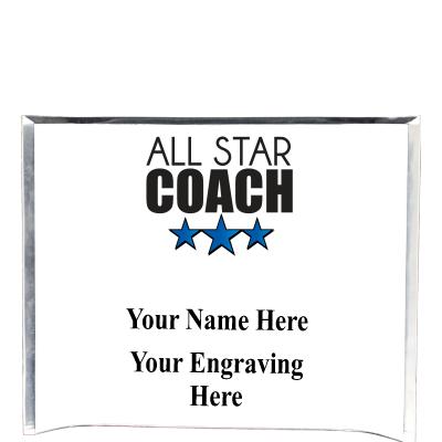 7"X5" YOUR LOGO CURVA ACRYLIC