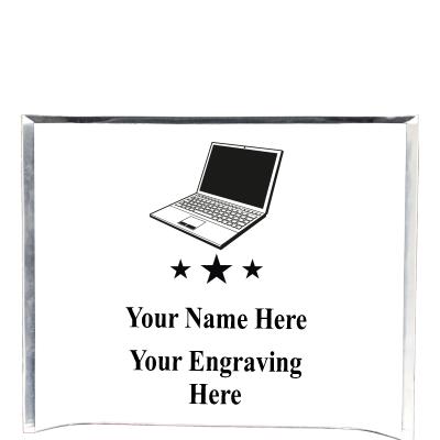 7"X5" YOUR LOGO CURVA ACRYLIC