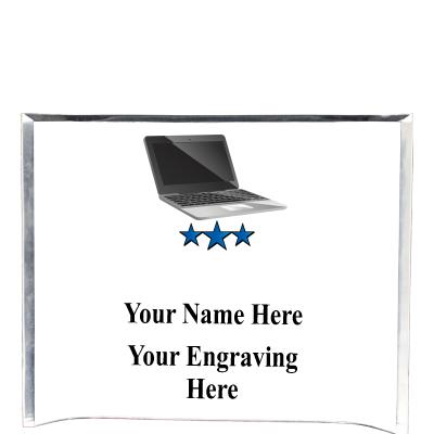 7"X5" YOUR LOGO CURVA ACRYLIC