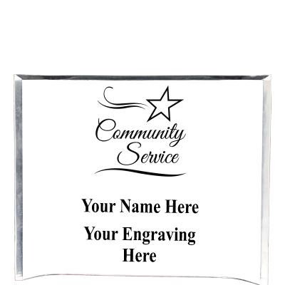 7"X5" YOUR LOGO CURVA ACRYLIC