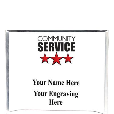 7"X5" YOUR LOGO CURVA ACRYLIC