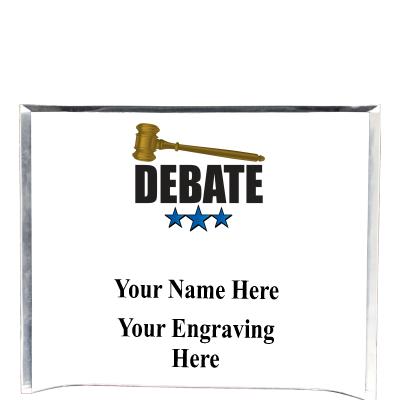 7"X5" YOUR LOGO CURVA ACRYLIC