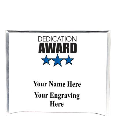 7"X5" YOUR LOGO CURVA ACRYLIC