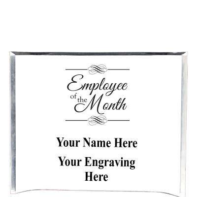 7"X5" YOUR LOGO CURVA ACRYLIC