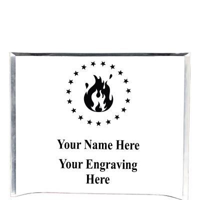 7"X5" YOUR LOGO CURVA ACRYLIC