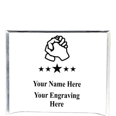 7"X5" YOUR LOGO CURVA ACRYLIC