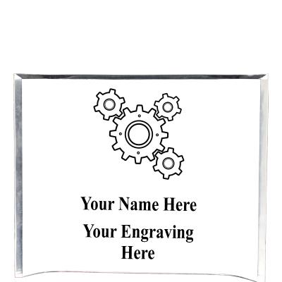 7"X5" YOUR LOGO CURVA ACRYLIC