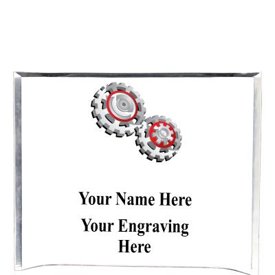 7"X5" YOUR LOGO CURVA ACRYLIC