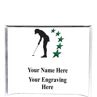 7"X5" YOUR LOGO CURVA ACRYLIC
