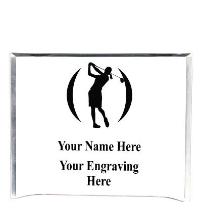 7"X5" YOUR LOGO CURVA ACRYLIC