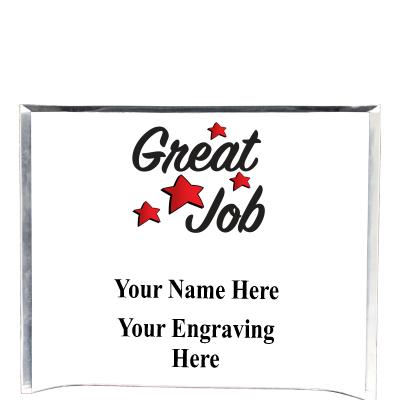 7"X5" YOUR LOGO CURVA ACRYLIC