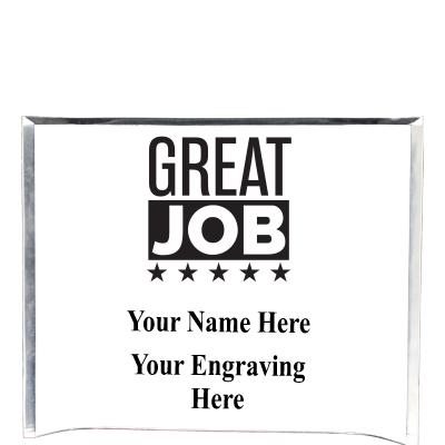 7"X5" YOUR LOGO CURVA ACRYLIC