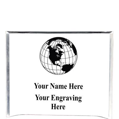 7"X5" YOUR LOGO CURVA ACRYLIC