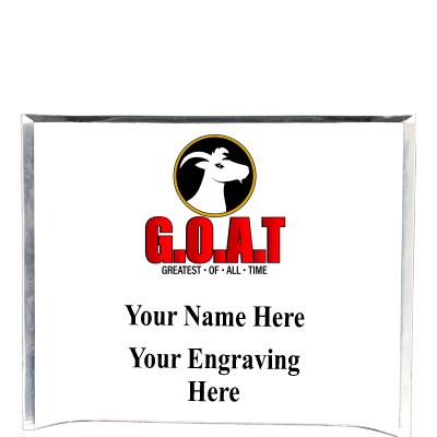 7"X5" YOUR LOGO CURVA ACRYLIC