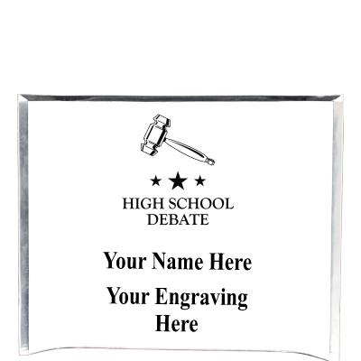 7"X5" YOUR LOGO CURVA ACRYLIC