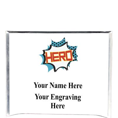 7"X5" YOUR LOGO CURVA ACRYLIC