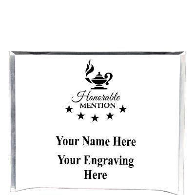 7"X5" YOUR LOGO CURVA ACRYLIC