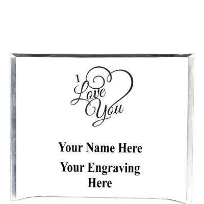 7"X5" YOUR LOGO CURVA ACRYLIC